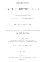 Cover of Illustrations of Exotic Entomology, Volume 3 — Story, Setting & Ideas