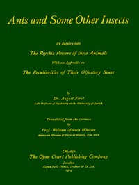 Cover of Ants and Some Other Insects: An ...