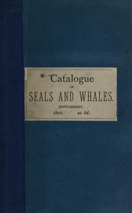 Cover of Supplement to the catalogue of s...
