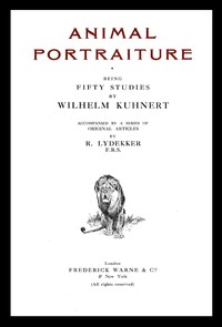 Cover of Animal portraiture — Key Ideas t...