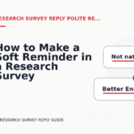 How to Make a Soft Reminder in a Research Survey Reply