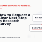 How to Request a Clear Next Step in Research Survey Reply English