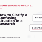 How to Clarify a Confusing Situation in a Research Survey Reply