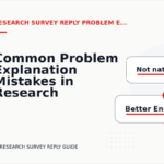 Common Problem Explanation Mistakes in Research Survey Reply English