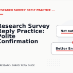 Research Survey Reply Practice: Polite Confirmation Examples