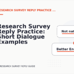 Research Survey Reply Practice: Short Dialogue Examples