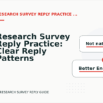 Research Survey Reply Practice: Clear Reply Patterns