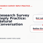 Research Survey Reply Practice: Natural Conversation Lines