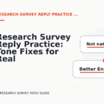 Research Survey Reply Practice: Tone Fixes for Real Situations