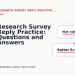 Research Survey Reply Practice: Questions and Answers