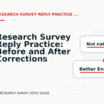 Research Survey Reply Practice: Before and After Corrections