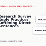 Research Survey Reply Practice: Softening Direct Sentences